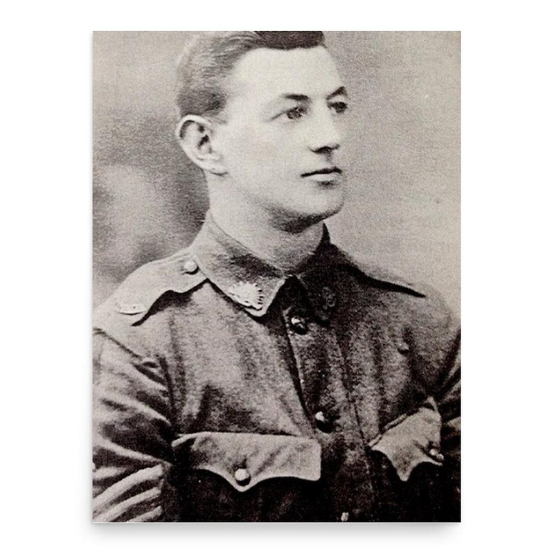 Alf Baud poster print, in size 18x24 inches.