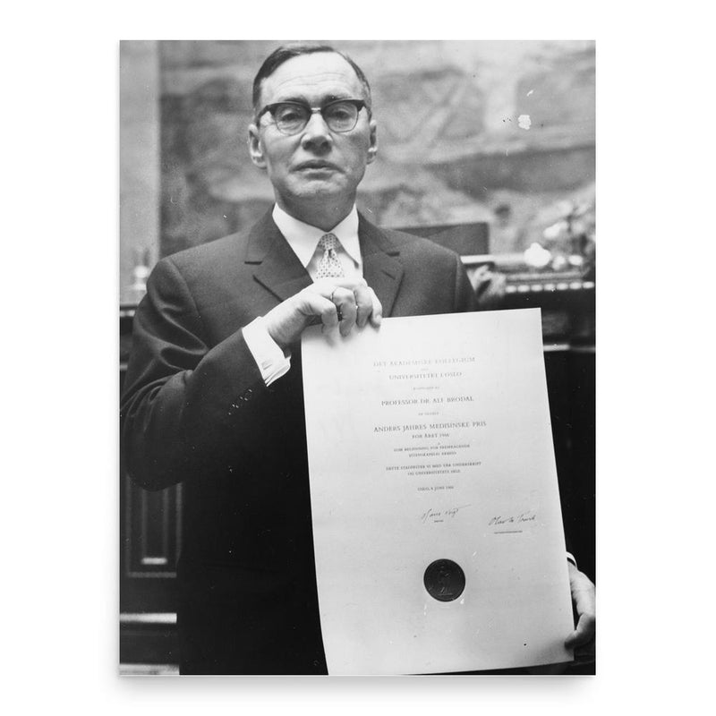 Alf Brodal poster print, in size 18x24 inches.