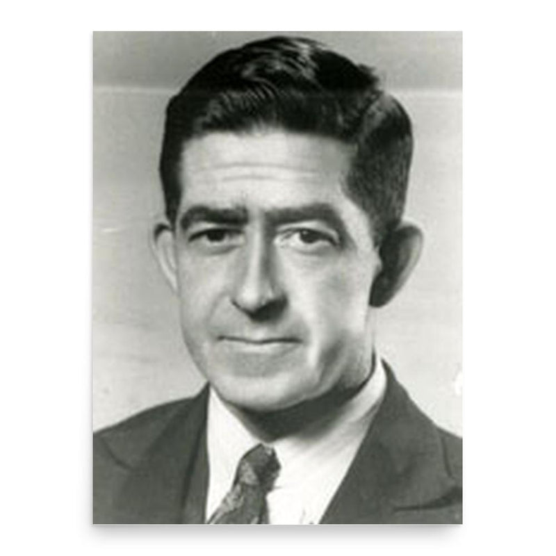 Alf Hall poster print, in size 18x24 inches.