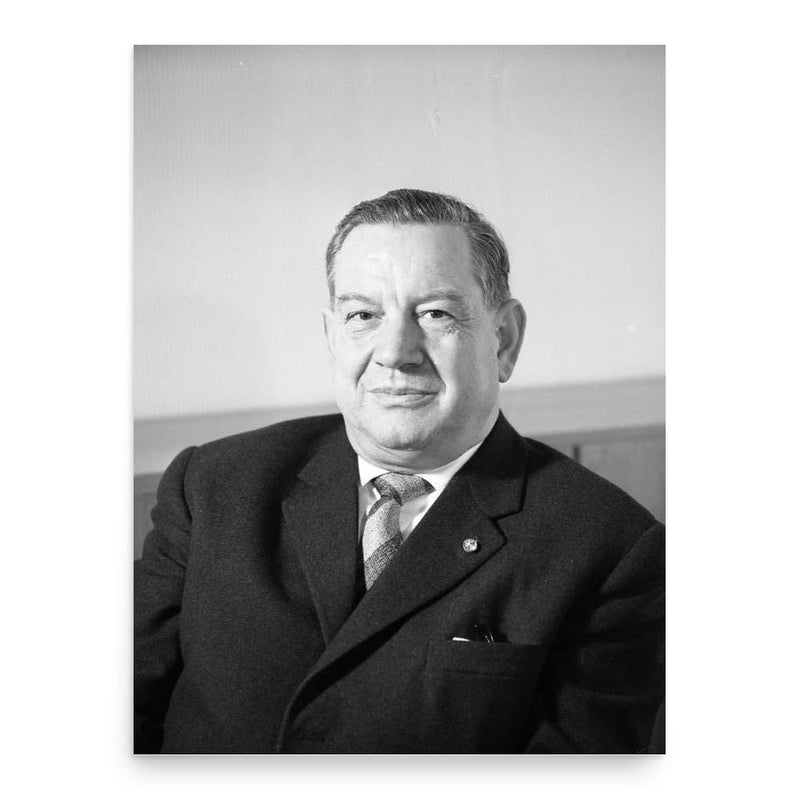 Alfons Goppel poster print, in size 18x24 inches.