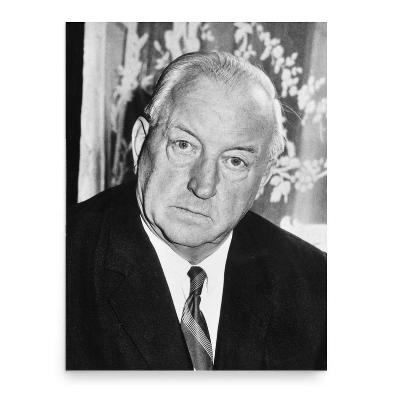 Alfons Gorbach poster print, in size 18x24 inches.