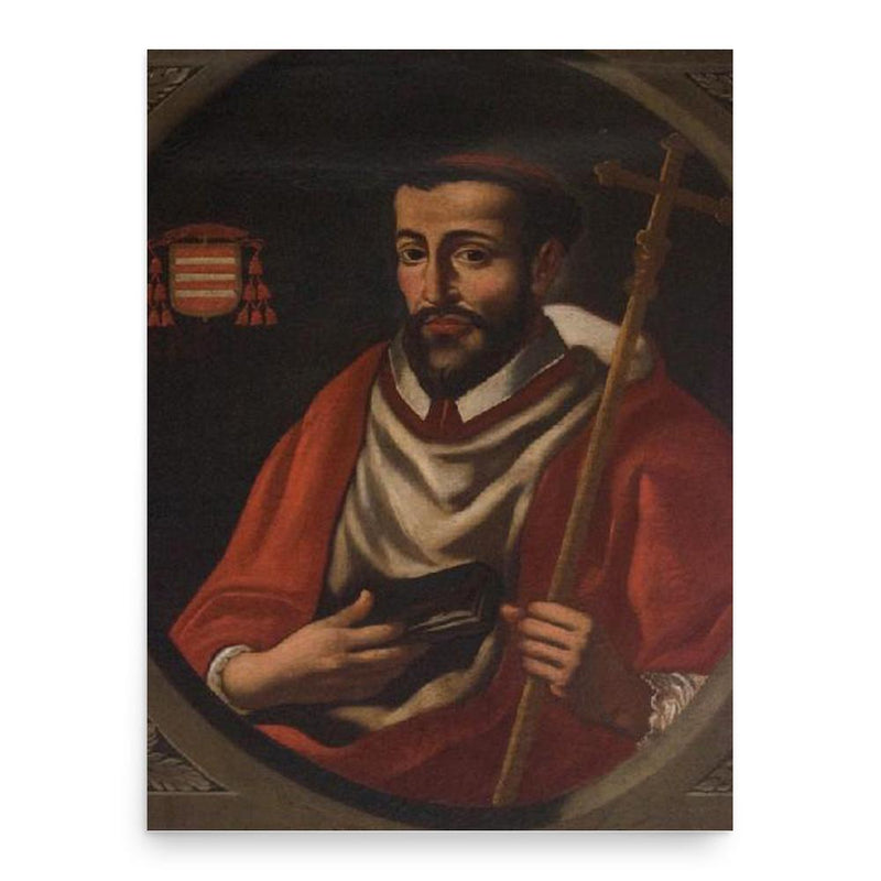 Alfonso Carafa poster print, in size 18x24 inches.