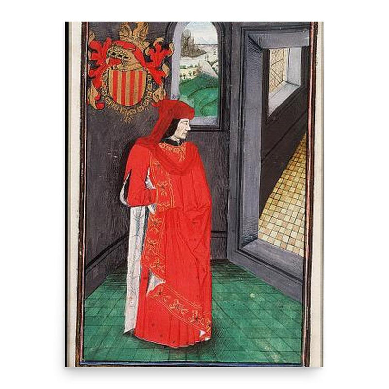 Alfonso V of Aragon poster print, in size 18x24 inches.