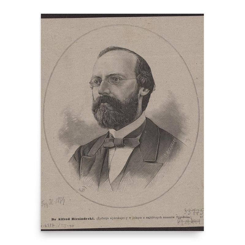 Alfred Biesiadecki poster print, in size 18x24 inches.