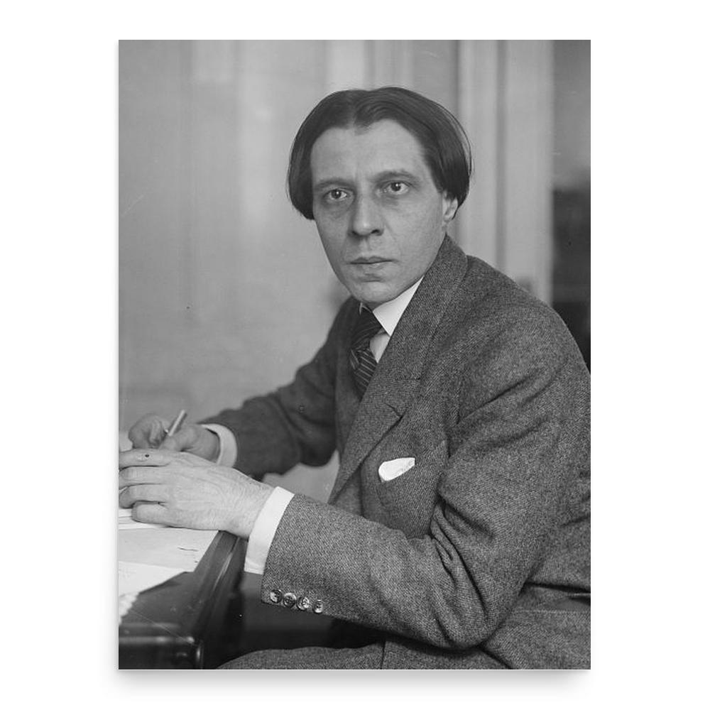 Alfred Cortot poster print, in size 18x24 inches.