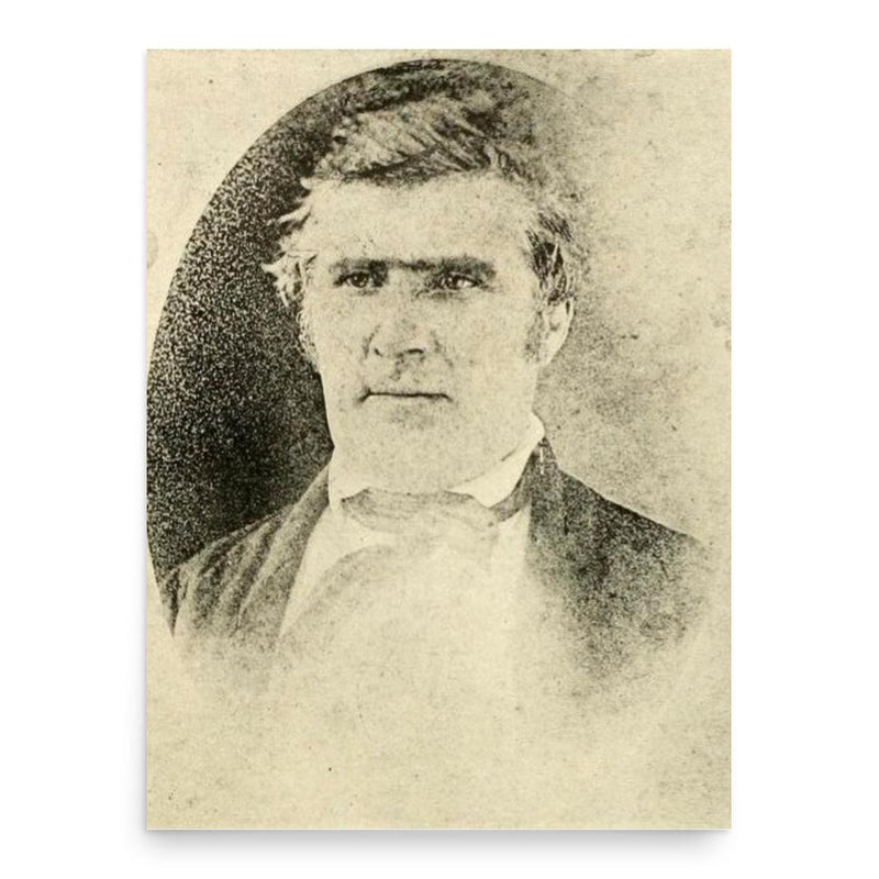 Alfred Dockery poster print, in size 18x24 inches.