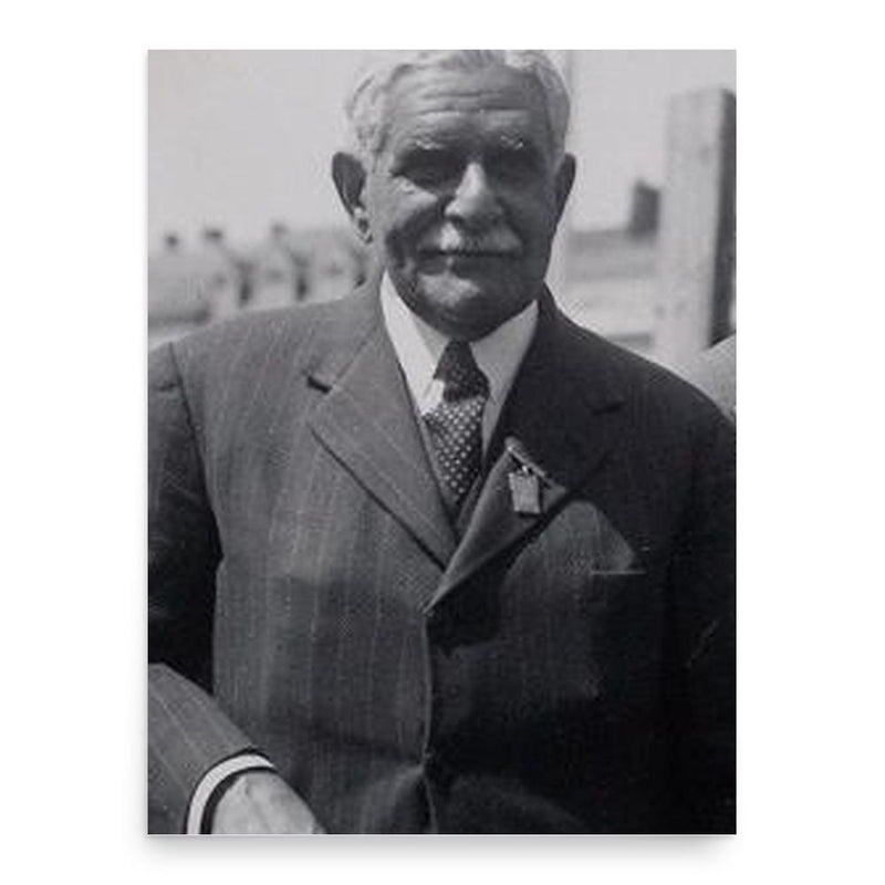 Alfred Ezra poster print, in size 18x24 inches.