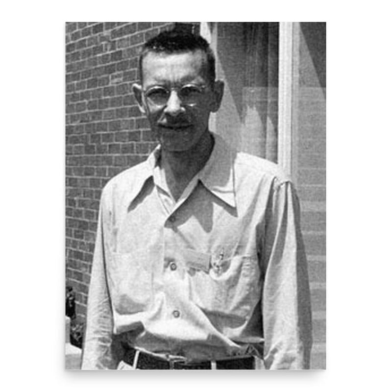 Alfred Hershey poster print, in size 18x24 inches.