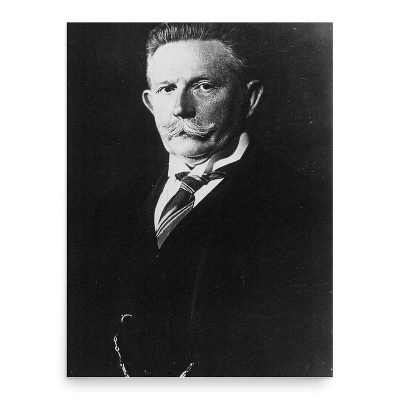 Alfred Hugenberg poster print, in size 18x24 inches.