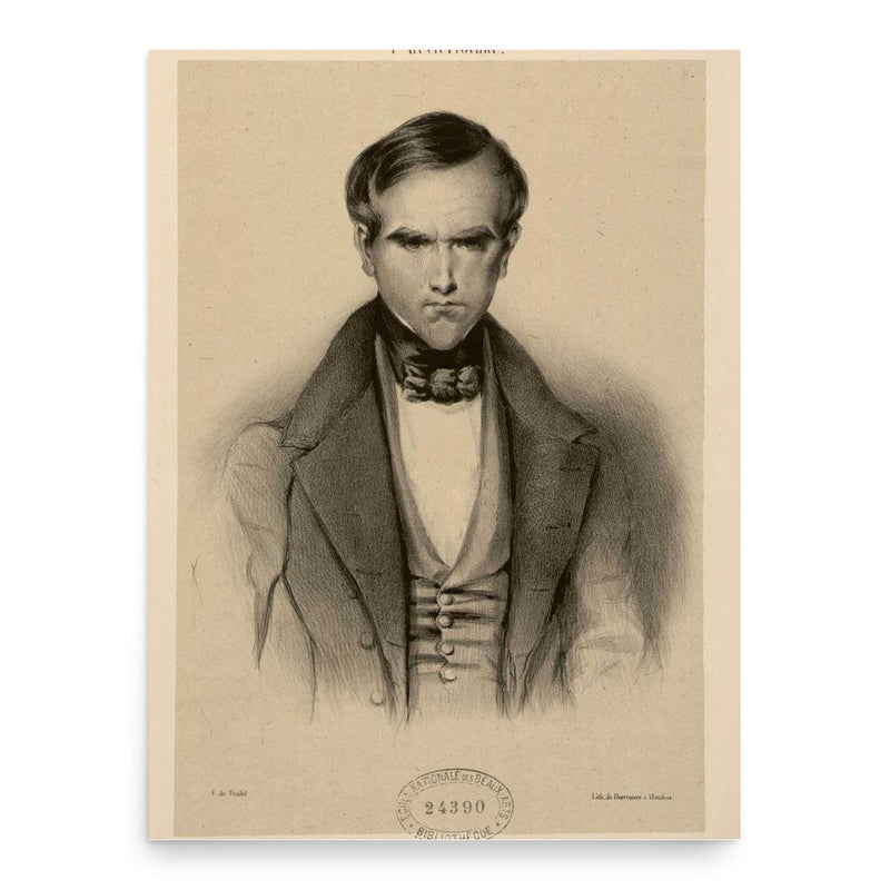 Alfred Johannot poster print, in size 18x24 inches.