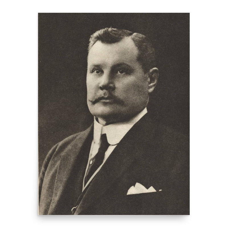 Alfred Kordelin poster print, in size 18x24 inches.