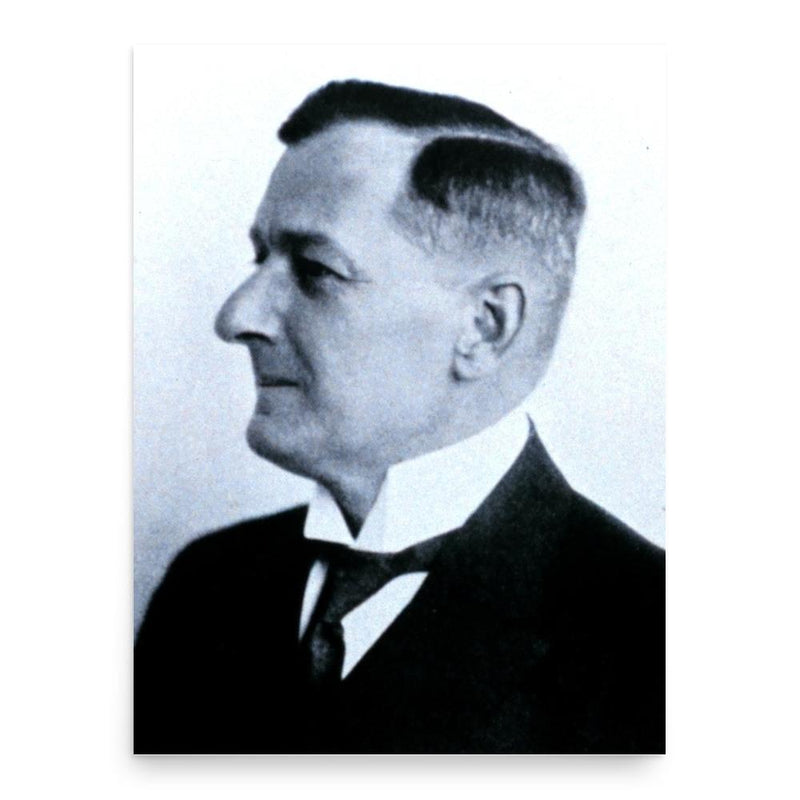 Alfred Merz poster print, in size 18x24 inches.