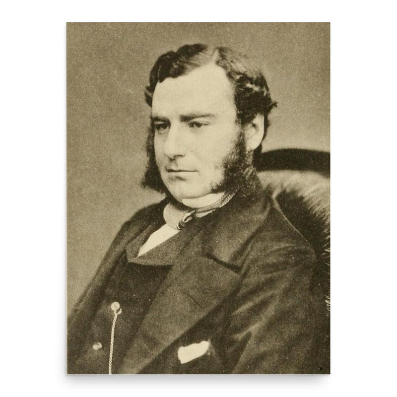 Alfred Newton poster print, in size 18x24 inches.