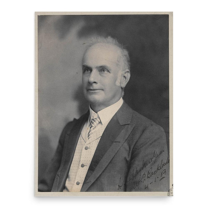 Alfred Paxton Backhouse poster print, in size 18x24 inches.