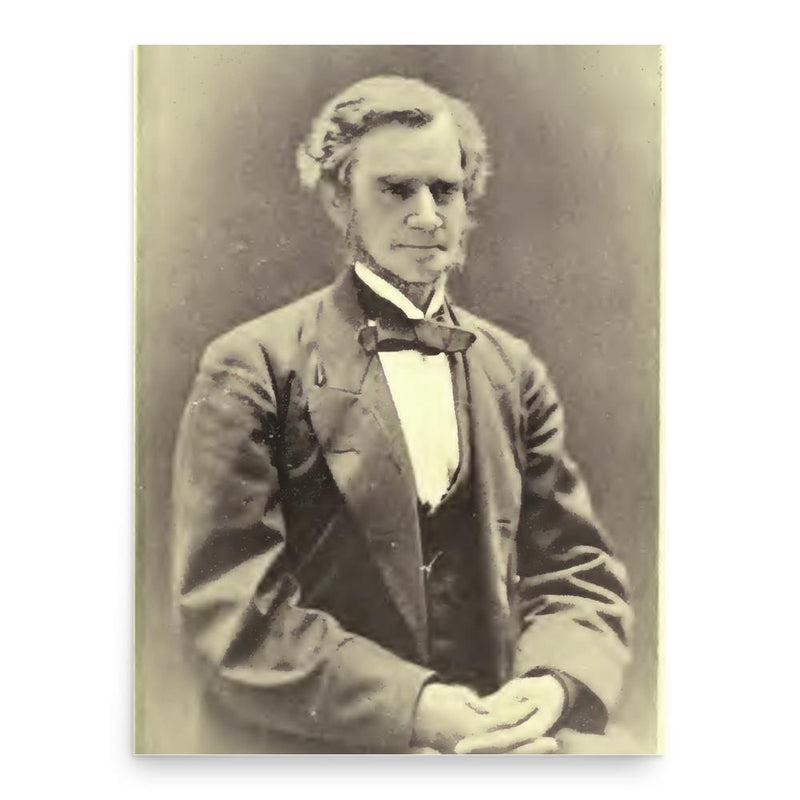 Alfred Saker poster print, in size 18x24 inches.