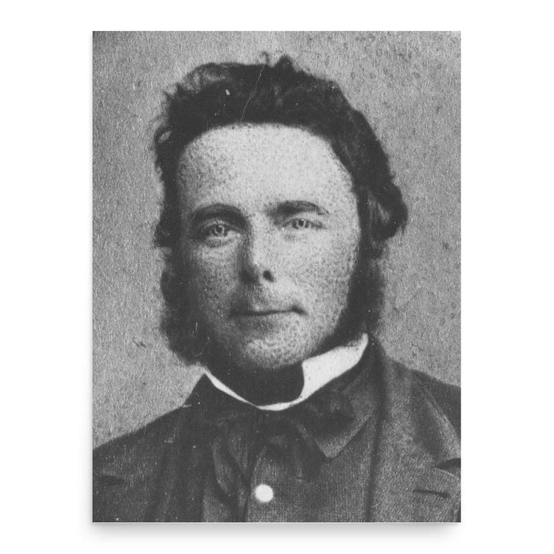 Alfred Saunders poster print, in size 18x24 inches.