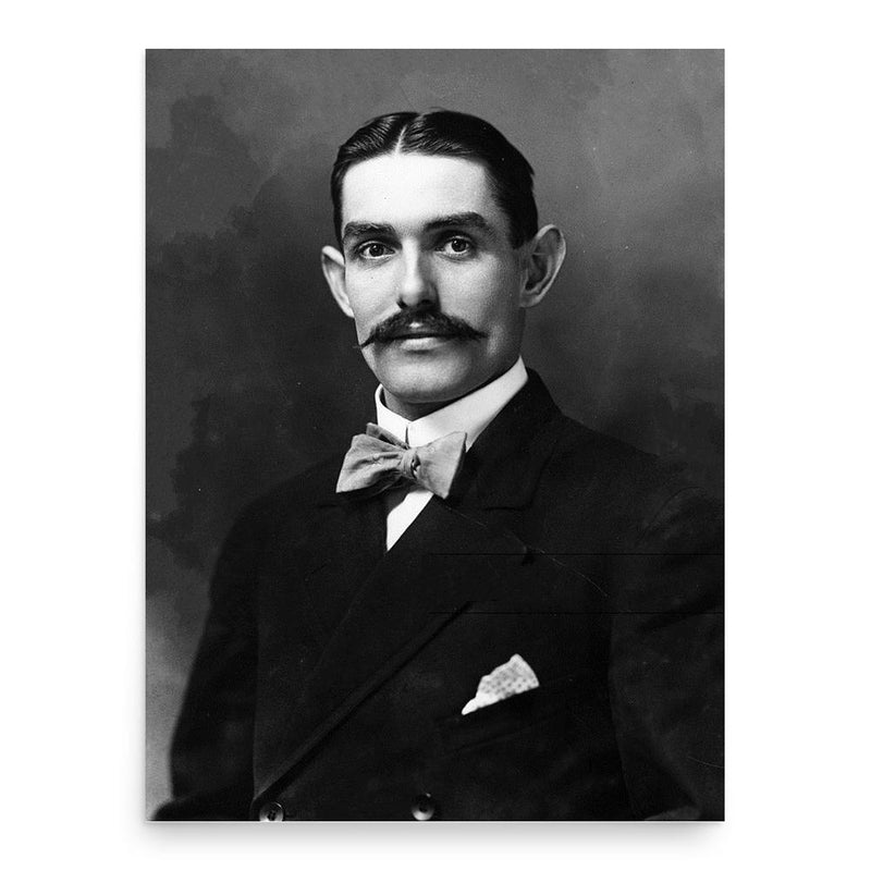 Alfred Shrubb poster print, in size 18x24 inches.