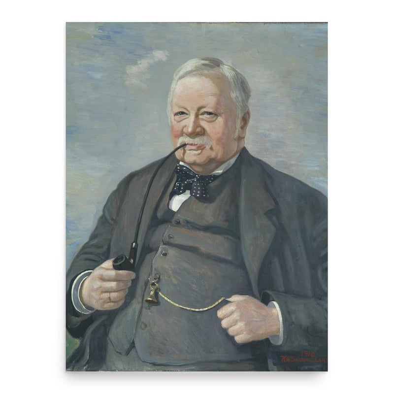 Alfred Sinding-Larsen poster print, in size 18x24 inches.