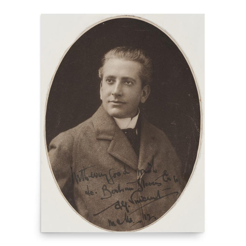 Alfred Vincent poster print, in size 18x24 inches.