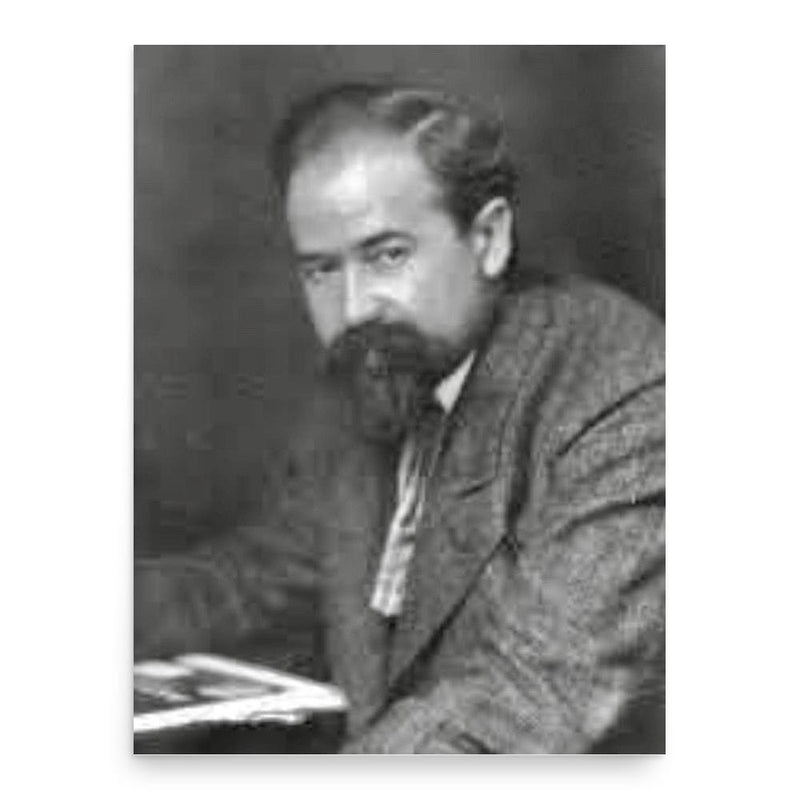 Alfred Weber poster print, in size 18x24 inches.