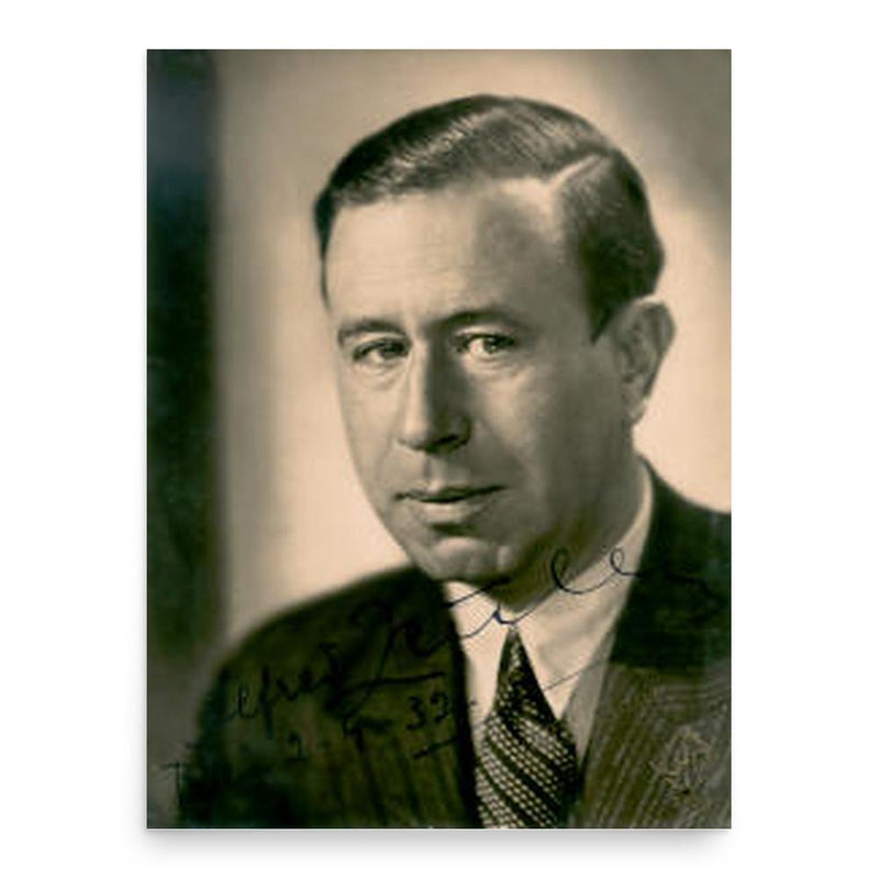 Alfred Zeisler poster print, in size 18x24 inches.