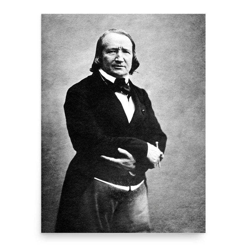 Alfred de Vigny poster print, in size 18x24 inches.