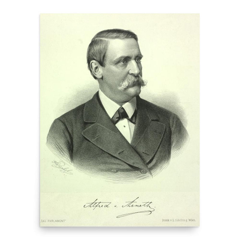 Alfred von Arneth poster print, in size 18x24 inches.
