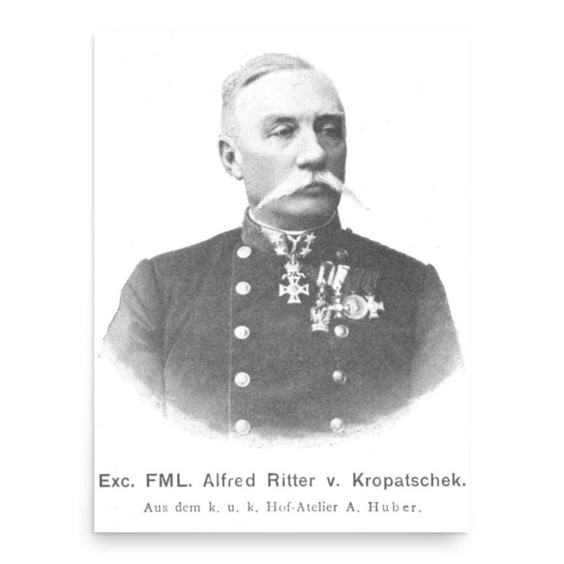 Alfred von Kropatschek poster print, in size 18x24 inches.