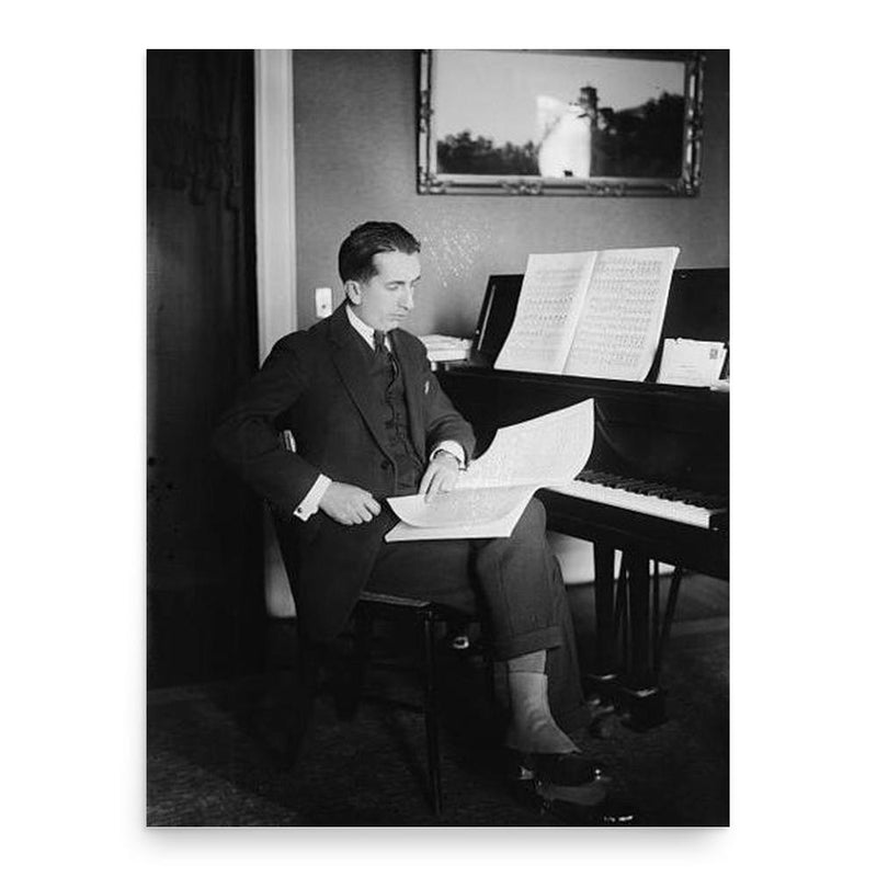 Alfredo Casella poster print, in size 18x24 inches.