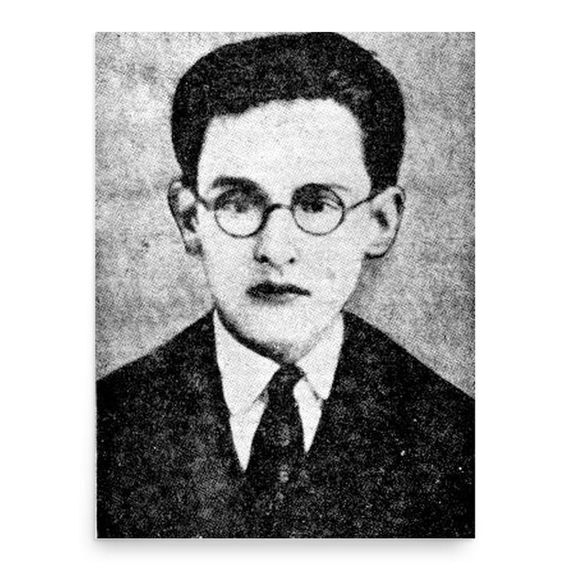 Alfredo Espino poster print, in size 18x24 inches.