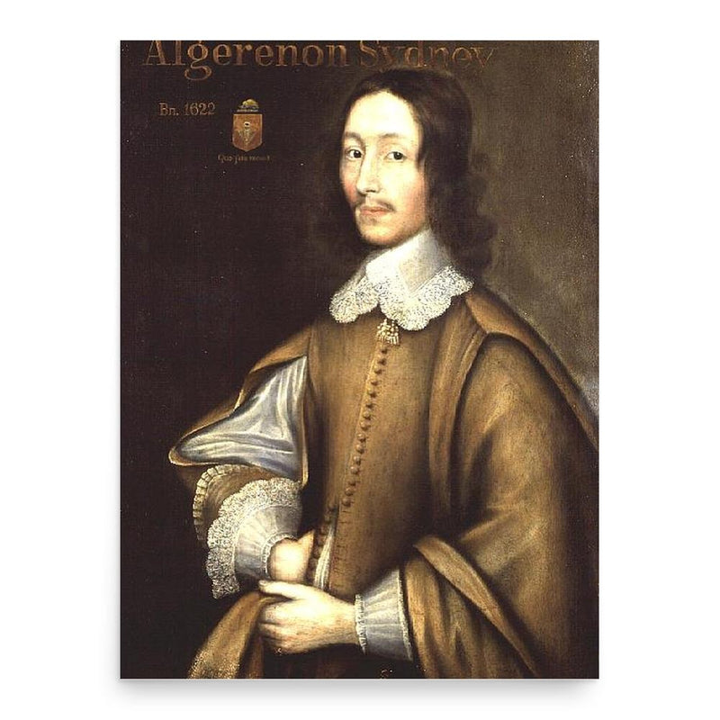 Algernon Sidney poster print, in size 18x24 inches.