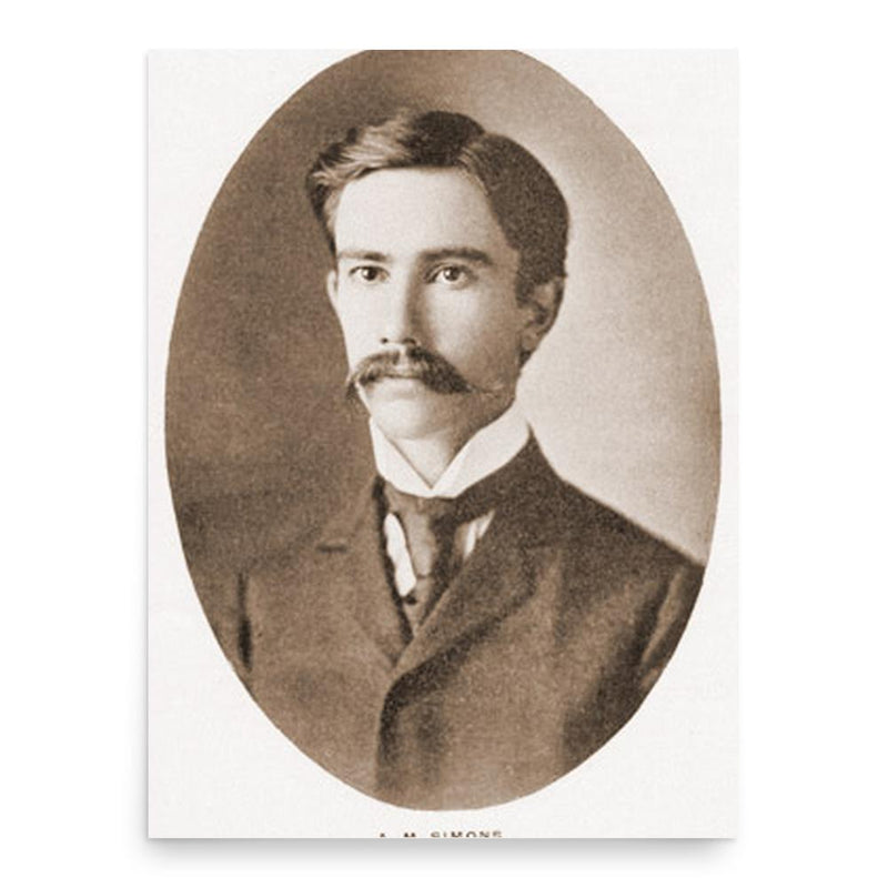 Algie Martin Simons poster print, in size 18x24 inches.