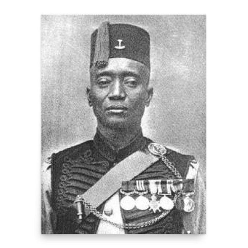 Alhaji Grunshi poster print, in size 18x24 inches.