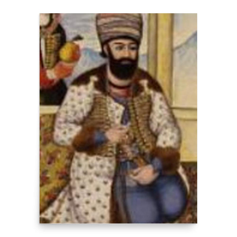 Ali-Morad Khan Zand poster print, in size 18x24 inches.