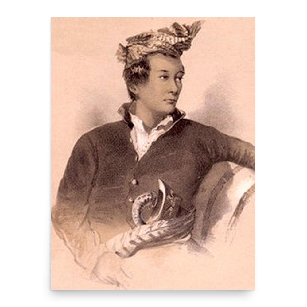 Ali Iskandar of Johor poster print, in size 18x24 inches.