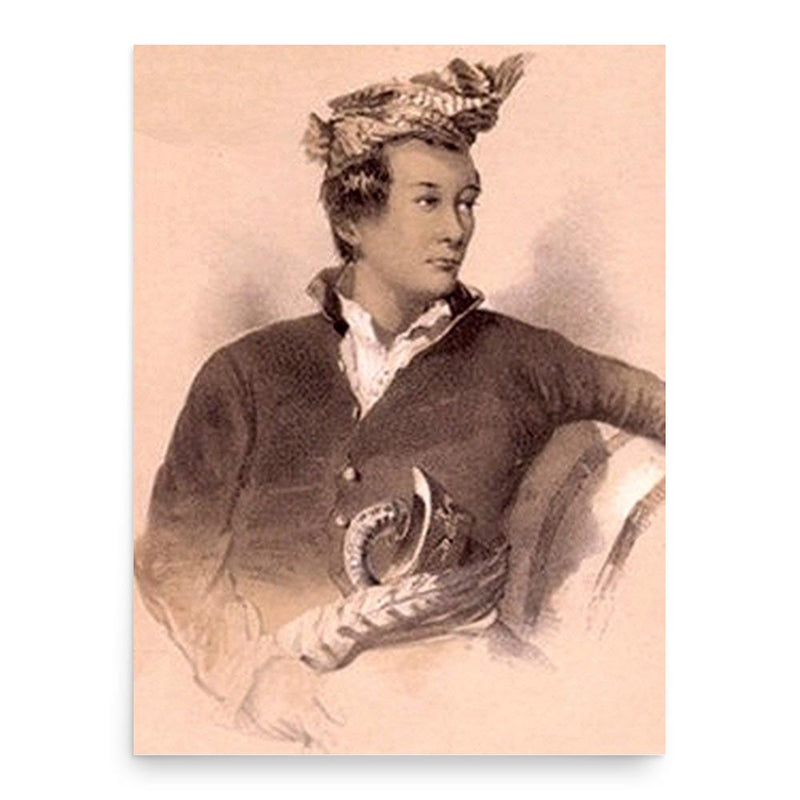 Ali Iskandar of Johor poster print, in size 18x24 inches.