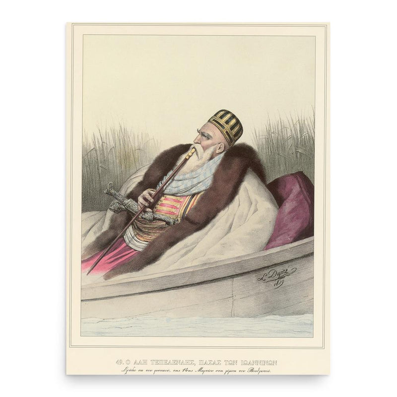 Ali Pasha of Ioannina poster print, in size 18x24 inches.