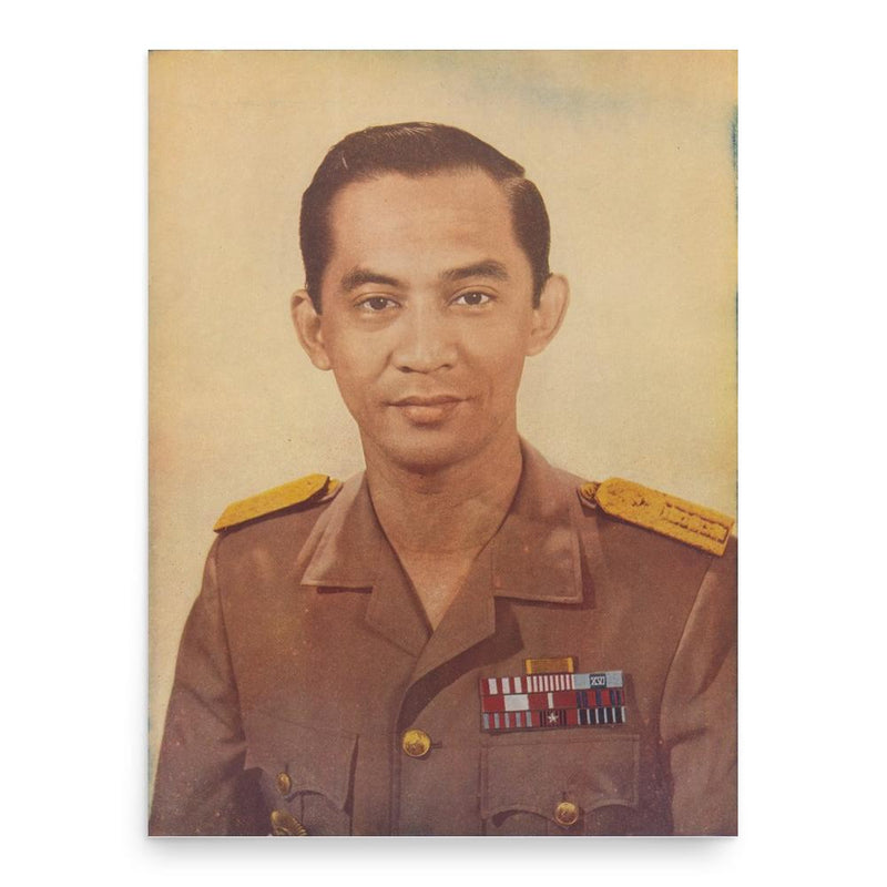 Ali Sadikin poster print, in size 18x24 inches.