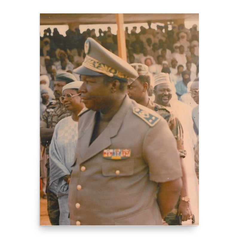 Ali Saibou poster print, in size 18x24 inches.