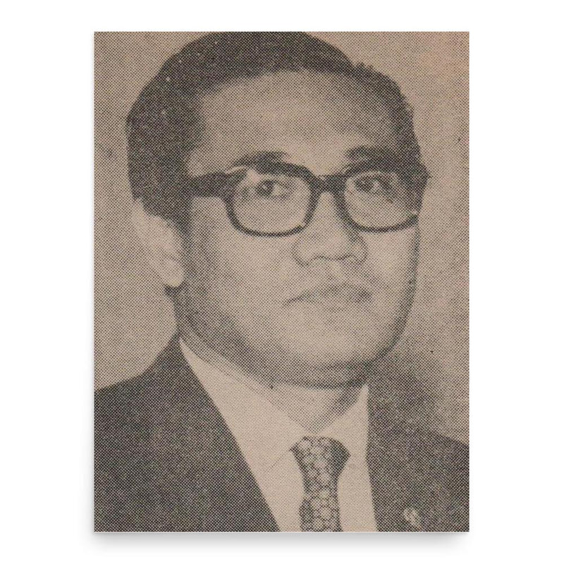 Ali Wardhana poster print, in size 18x24 inches.