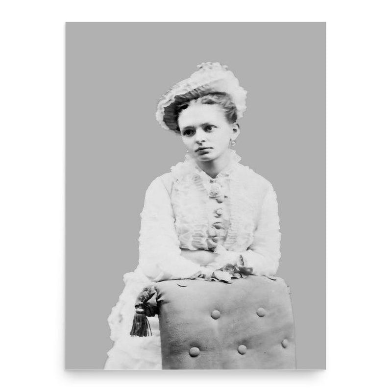 Alice Abadam poster print, in size 18x24 inches.