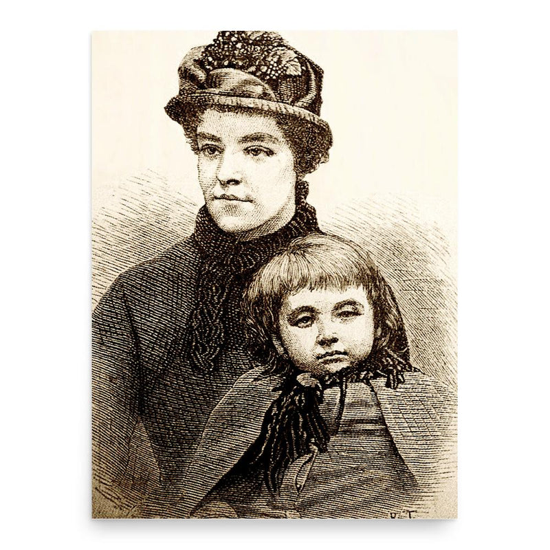 Alice Ayres poster print, in size 18x24 inches.