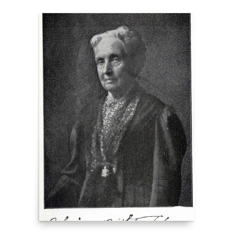 Alice Bunker Stockham poster print, in size 18x24 inches.