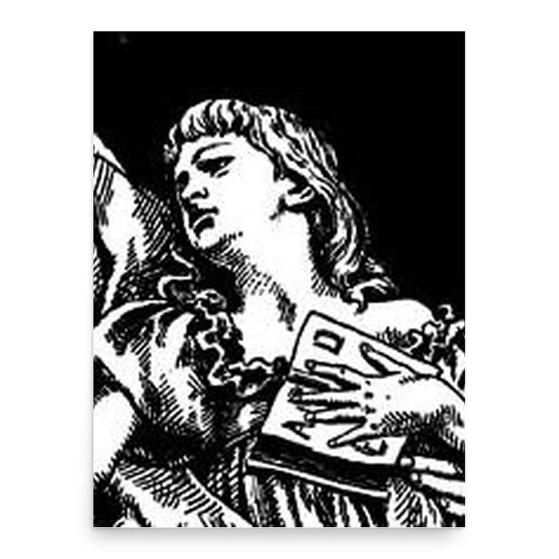 Alice Cogswell poster print, in size 18x24 inches.