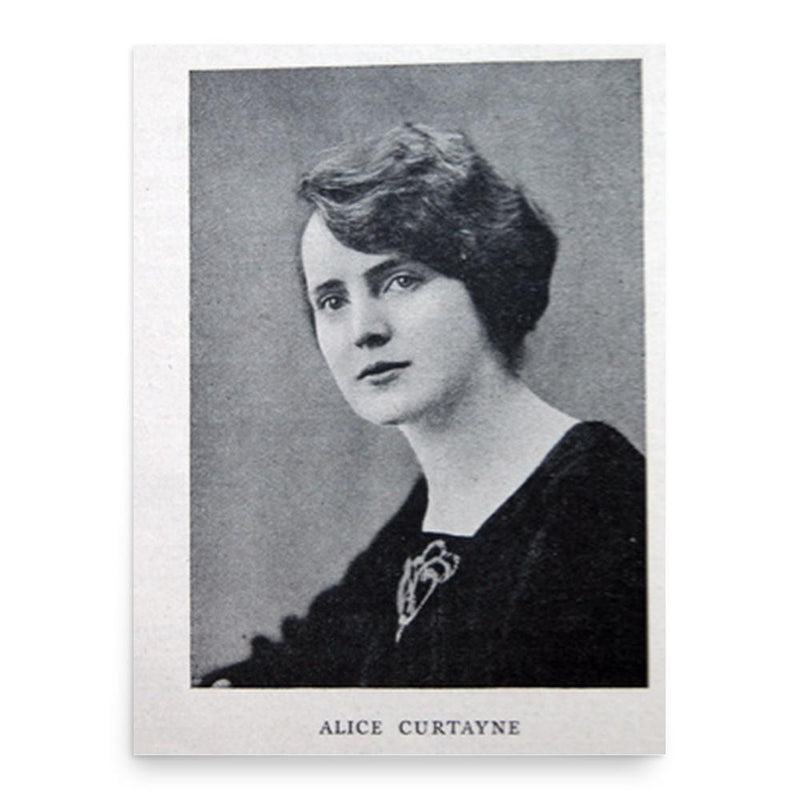 Alice Curtayne poster print, in size 18x24 inches.