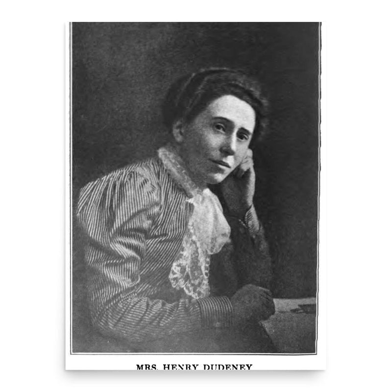 Alice Dudeney poster print, in size 18x24 inches.