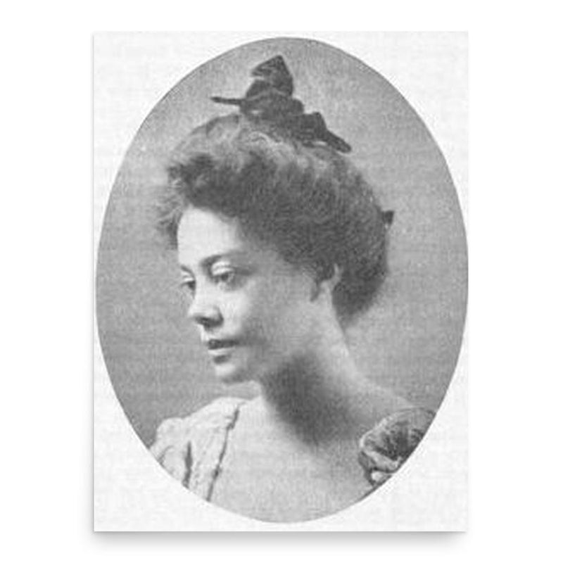 Alice Dunbar Nelson poster print, in size 18x24 inches.