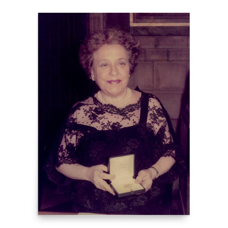 Alicia de Larrocha poster print, in size 18x24 inches.