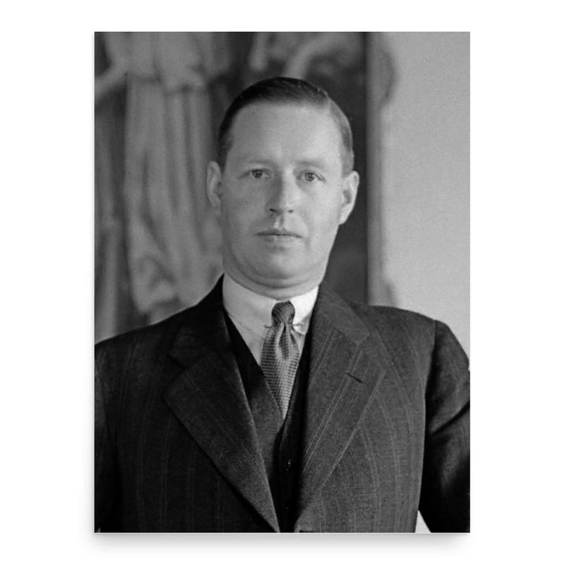 Alidius Tjarda van Starkenborgh Stachouwer poster print, in size 18x24 inches.