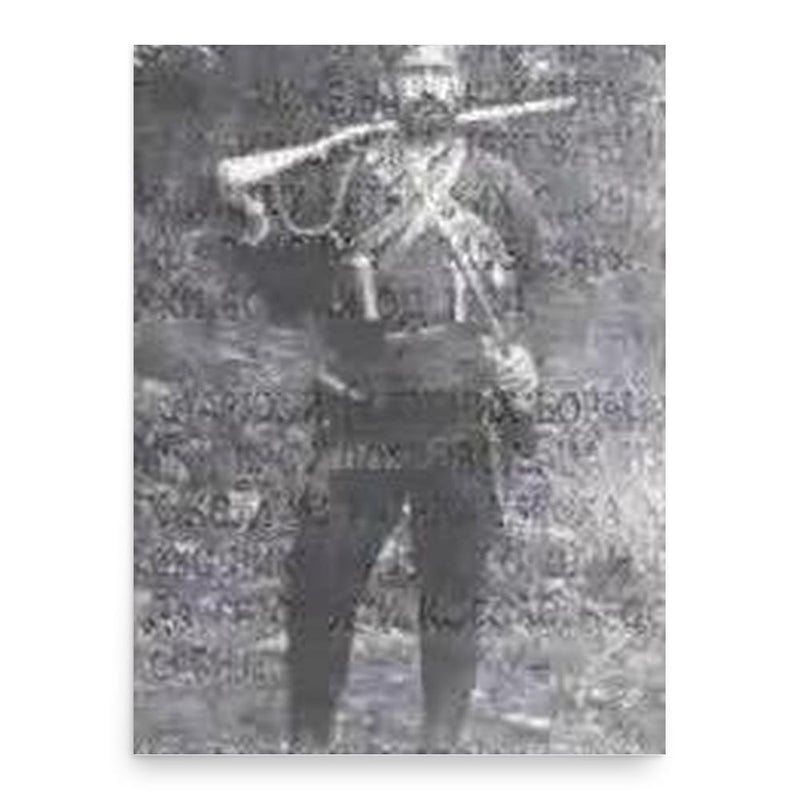 Alimpije Marjanovic poster print, in size 18x24 inches.